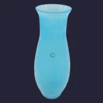 Vase haut "Antique" en verre de Murano de couleur bleu azur