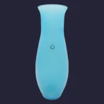 Vase haut "Antique" en verre de Murano de couleur bleu azur