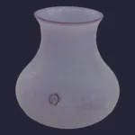 Vase arrondi "Antique" en verre de Murano couleur mauve