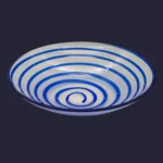 Centre de table "Spirale" bleu en verre de Murano - V. Nason & C.