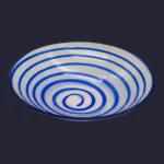 Centre de table "Spirale" bleu en verre de Murano - V. Nason & C.