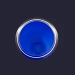 Vase Opaline bleu en verre de Murano - V. Nason & C.