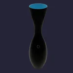 Vase étroit "Chiaro-Scuro" en verre de Murano - V. Nason & C.
