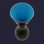 Vase étroit "Chiaro-Scuro" en verre de Murano - V. Nason & C.
