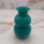 Vase Sinuosa vert en verre de Murano - V. Nason & C.