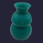 Vase Sinuosa vert en verre de Murano - V. Nason & C.