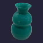 Vase Sinuosa vert en verre de Murano - V. Nason & C.