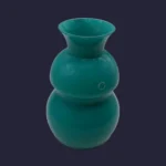 Vase Sinuosa vert en verre de Murano - V. Nason & C.