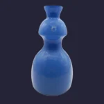 Vase haut Sinuosa bleu en verre de Murano - V. Nason & C.