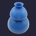 Vase bas Sinuosa corail en verre de Murano - V. Nason & C.