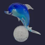 Sculpture Delfino - Dauphin en verre de Murano - V. Nason & C.