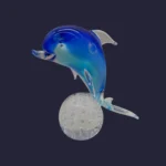 Sculpture Delfino - Dauphin en verre de Murano - V. Nason & C.