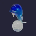 Sculpture Delfino - Dauphin en verre de Murano - V. Nason & C.