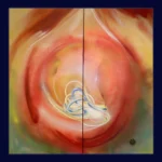 Au cœur... - Peinture d'Annick Deltenre - VetrinArte