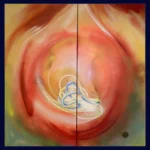Au cœur... - Peinture d'Annick Deltenre - VetrinArte