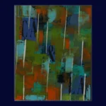 Ca et là - Peinture de Cécile Bouvier - VetrinArte
