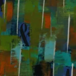 Ca et là - Peinture de Cécile Bouvier - VetrinArte