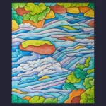 Chant de l’eau – Peinture de Muriel Besnard – VetrinArte 3