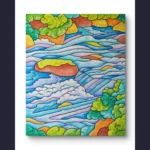 Chant de l’eau – Peinture de Muriel Besnard – VetrinArte 5
