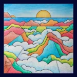 Méditation matinale - Peinture de Muriel Besnard - VetrinArte