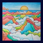 Méditation matinale - Peinture de Muriel Besnard - VetrinArte