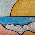 Méditation matinale - Peinture de Muriel Besnard - VetrinArte