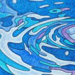 Perles d'eau - Peinture de Muriel Besnard - VetrinArte