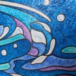 Perles d'eau - Peinture de Muriel Besnard - VetrinArte