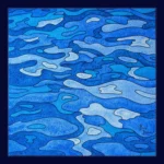 Reflets en mer - Peinture de Muriel Besnard - VetrinArte
