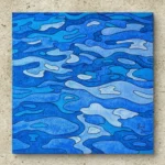 Reflets en mer - Peinture de Muriel Besnard - VetrinArte