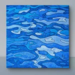 Reflets en mer - Peinture de Muriel Besnard - VetrinArte