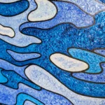 Reflets en mer - Peinture de Muriel Besnard - VetrinArte