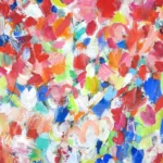 Tu Viens au Jardin - Peinture de Roxane Malu - VetrinArte