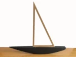 Voilier en bois - Décoration - En bois et en papier - 49,5x44x3 - VetrinArte