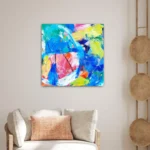 Where the Wild Roses Grow 1 - Peinture de Roxane Malu - VetrinArte