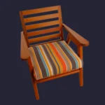 Chaise Patio en bois de poirier étuvé - Meubles Pivert