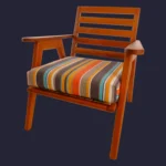 Chaise Patio en bois de poirier étuvé - Meubles Pivert